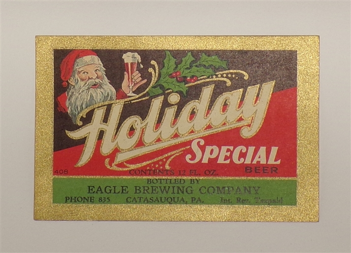 Holiday Special Label, Catasaqua, PA