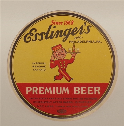 Esslingers Label, Philadelphia, PA