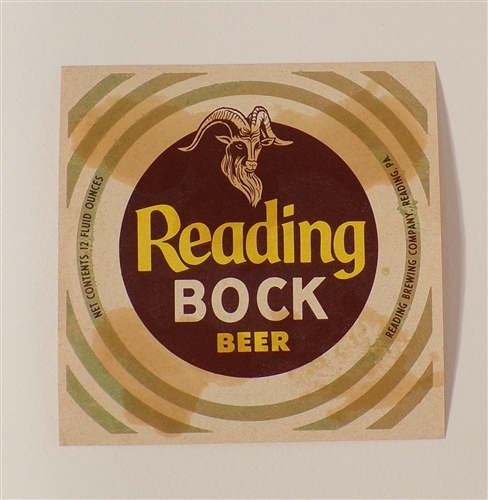 Reading Bock Label, Reading, PA