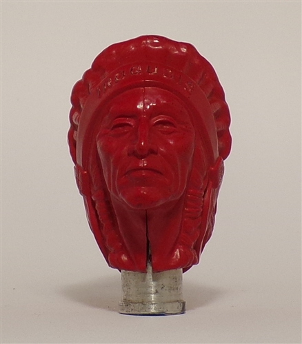 Iroquois Indian Figural Tap Knob, Buffalo, NY