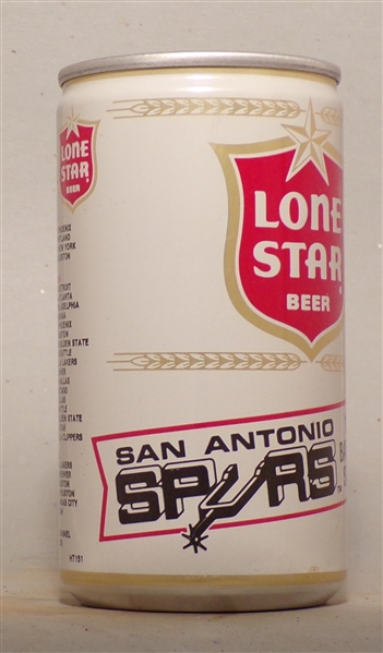 Lone Star 1984-85 San Antonio Spurs Basketball Schedule