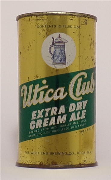 Utica Club Cream Ale Flat Top, Utica, NY