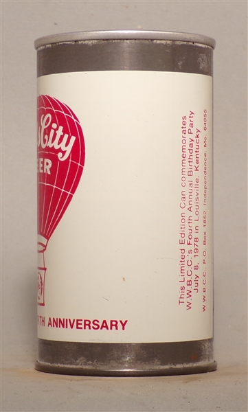 Worldwide Beer Can Collectors 4th Anniversary Can, 1978 Falls City