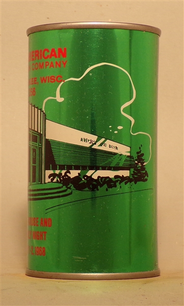 American Can Co. 1968 Milwaukee, WI Green/Red Bank Top