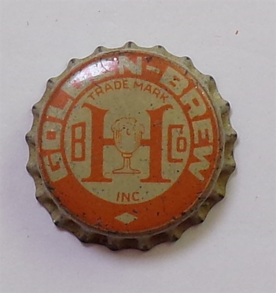  Golden-Brew Cork-Backed Beer Crown