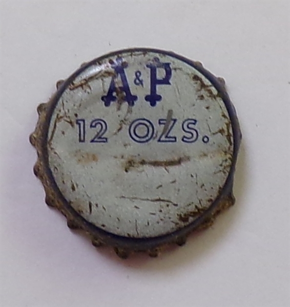  A&P 12 Ozs (Blue) Cork-Backed Beer Crown