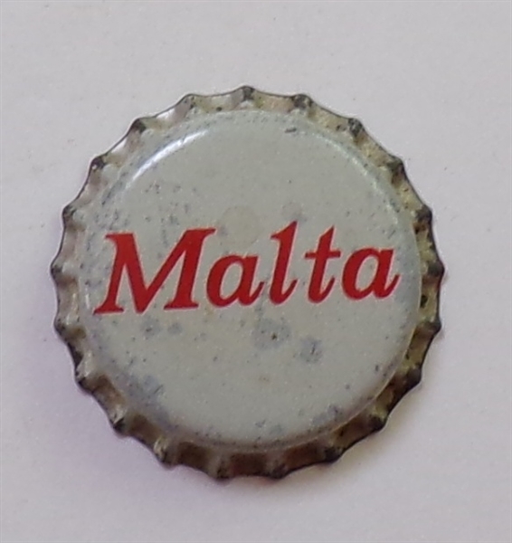  Malta (white) Cork-Backed Beer Crown