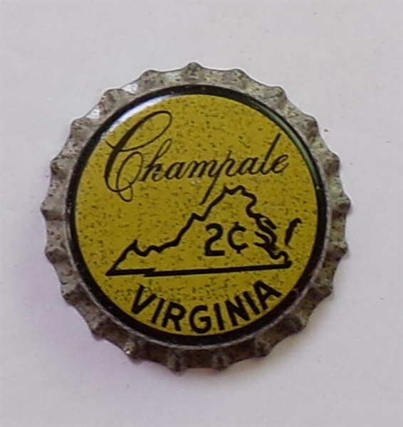  Champale 2 cents Virginia Cork-Backed Beer Crown