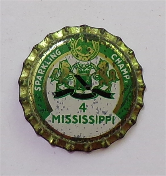  Champale Mississippi #2 Plastic-Backed Beer Crown