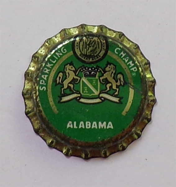  champale Alabama Plastic-Backed Beer Crown