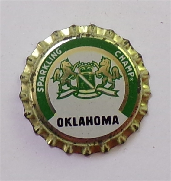  Champale Oklahoma Plastic-Backed Beer Crown