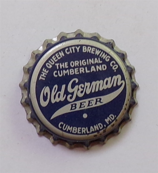 Old German (Blue) Cork-Backed Beer Crown