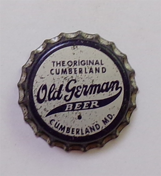  Old German (Silver/Blue) Cork-Backed Beer Crown