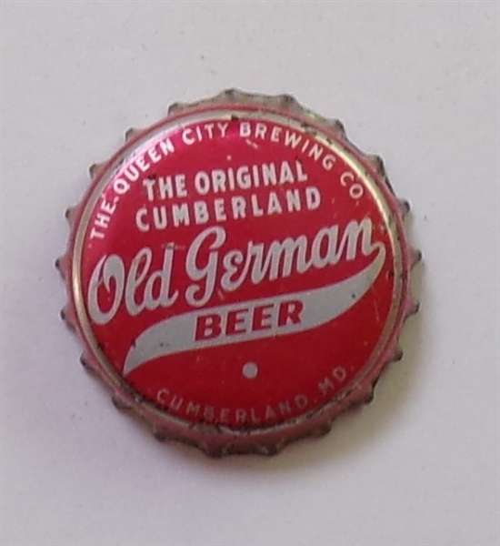 Old German (Red/Silver) Cork-Backed Beer Crown