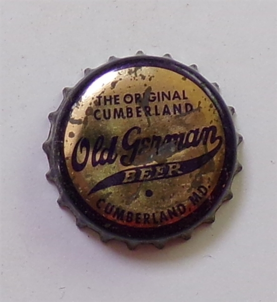  Old German (Gold) Cork-Backed Beer Crown