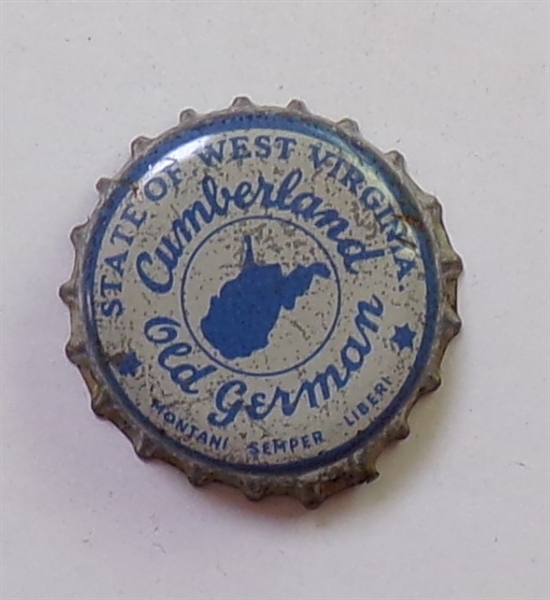  Cumberland Old German Cork-Backed Beer Crown