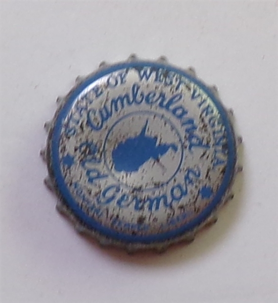  Cumberland Old German (Silver/Blue) Cork-Backed Beer Crown