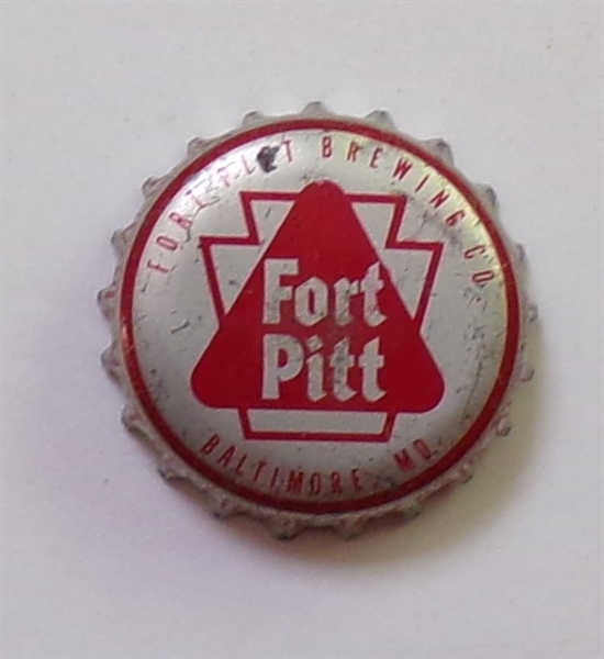  Fort Pitt (Silver) Cork-Backed Beer Crown
