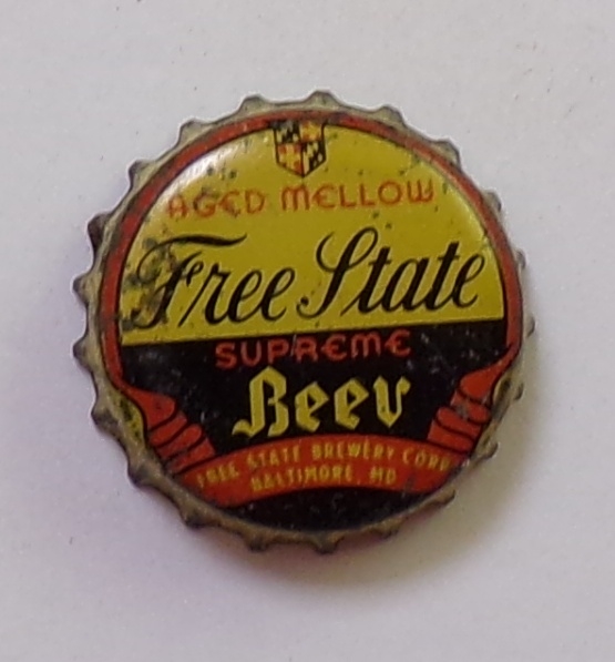  Free State #3 Cork-Backed Beer Crown