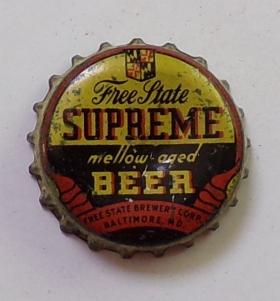  Free State Supreme Cork-Backed Beer Crown