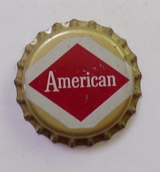 American Enamel Gold Cork-Backed Beer Crown