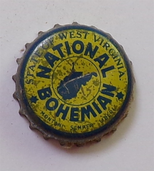  National Bohemian (Gold/Blue) West Virginia Cork-Backed Beer Crown