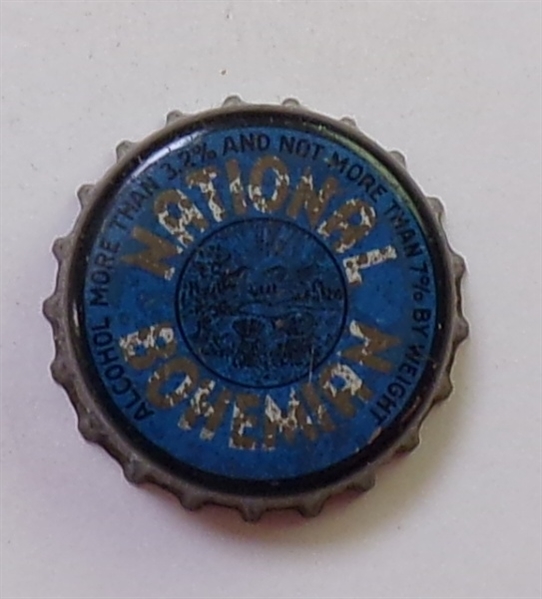  National Bohemian West Virginia (Blue) Cork-Backed Beer Crown