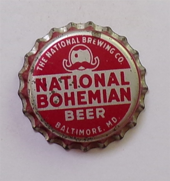  National Bohemian Mr Boh #2 Cork-Backed Beer Crown