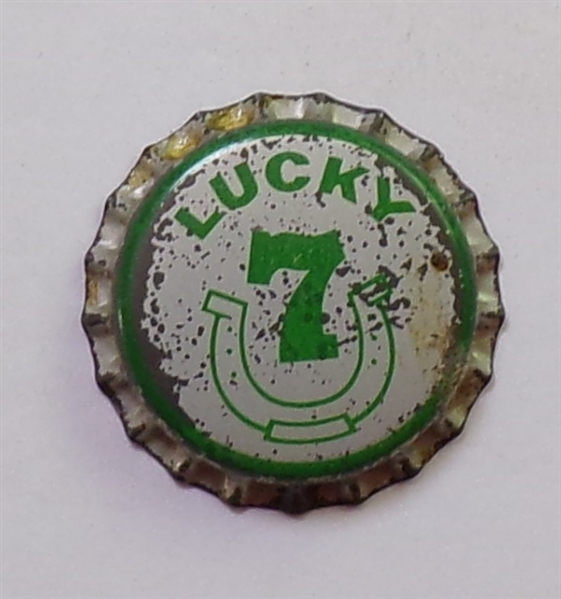  Lucky 7 Plastic-Backed Beer Crown