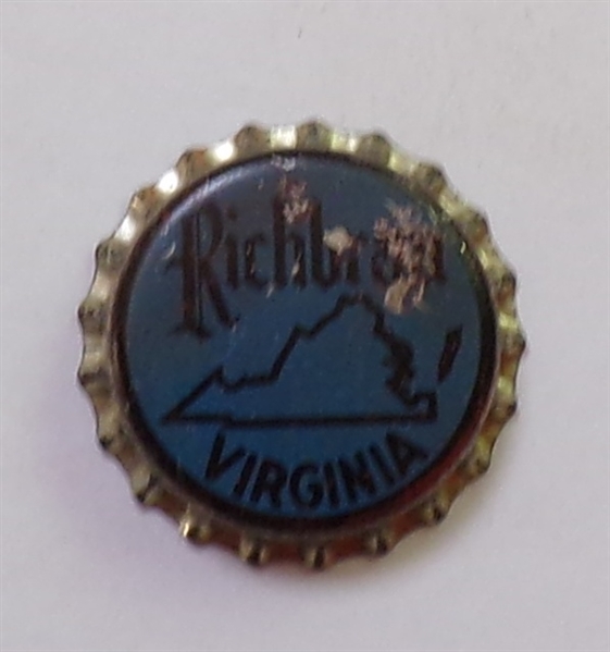 Richbrau (Blue) Virginia Cork-Backed Beer Crown