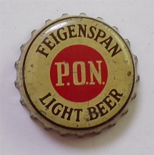 PON Feigenspan Light Beer Cork-Backed Crown