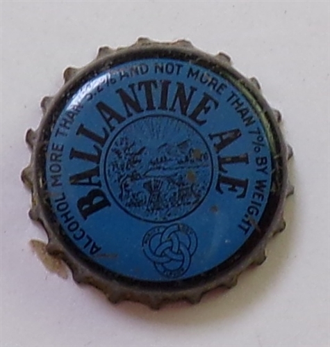 Ballantine Ale (Blue) Cork-Backed Crown
