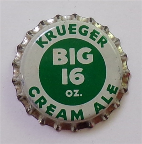 Krueger Big 16 Oz Cream Ale Cork-Backed Crown