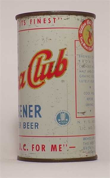 Utica Club Pilsener Flat Top, Utica, NY