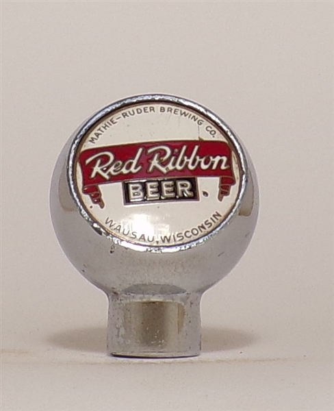 Red Ribbon Beer Ball Knob, Wausau, WI