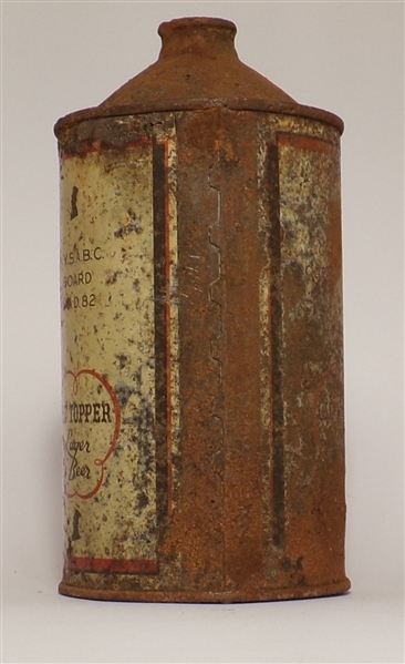 Tough! Old Topper Lager Beer Quart Cone Top, Rochester, NY