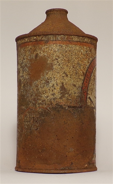 Tough! Old Topper Lager Beer Quart Cone Top, Rochester, NY