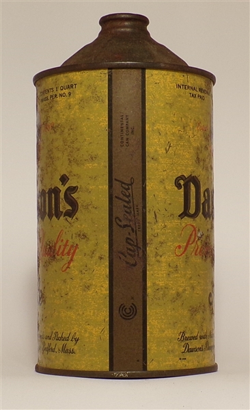 Dawson's Premium Quality Ale Quart Cone Top
