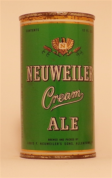 Neuweiler Cream Ale Flat Top, Allentown, PA