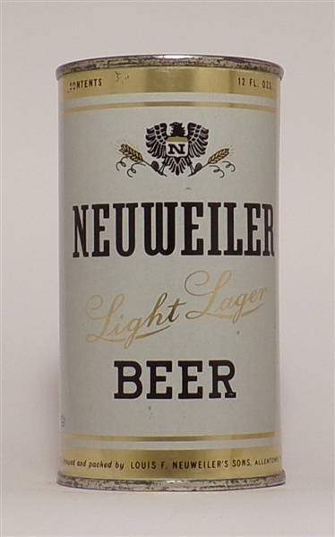 Neuweiler Light Lager Flat Top, Allentown, PA