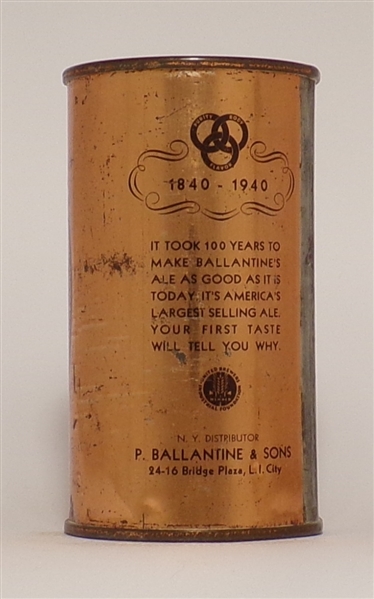Ballantine Export Beer Flat Top (1840-1940), Newark, NJ