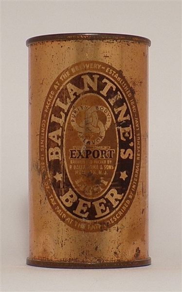Ballantine Export Beer Flat Top (1840-1940), Newark, NJ