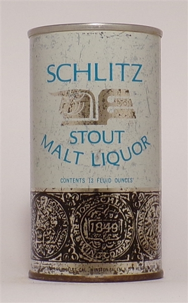 Schlitz Stout malt Liquor Tab  Top