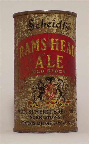 Scheidt's Ram's Head Ale Flat Top (OI), Norristown, PA