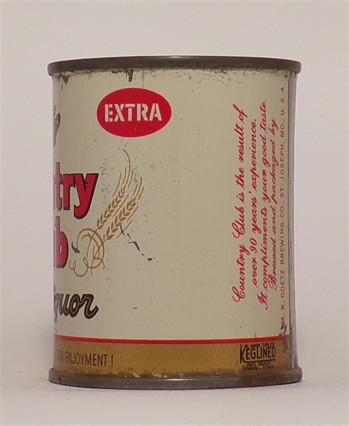 Goetz Country Club 8 Ounce Flat Top (90 Years)