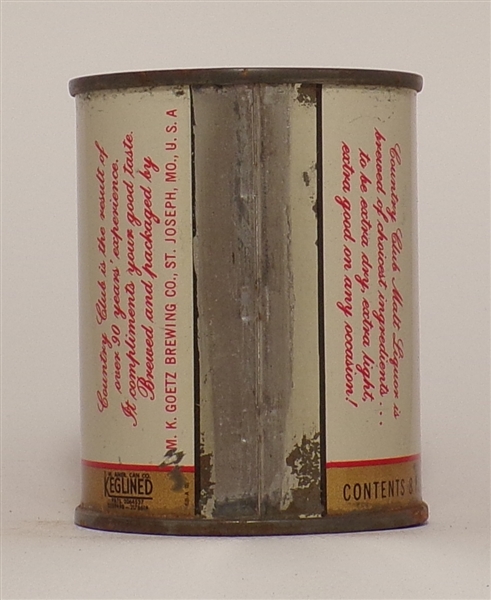 Goetz Country Club 8 Ounce Flat Top (90 Years)