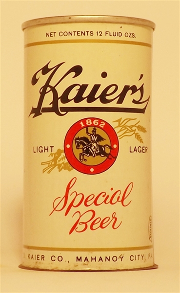 Kaier's Special Beer Flat Top, Mahanoy City, PA