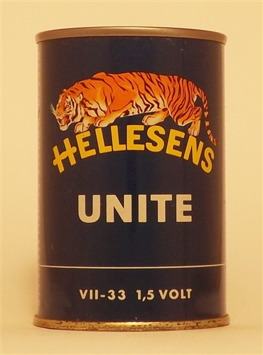 Hellesens Unite, Calrlsberg 1962 9 2/3 Ounce Flat Top, Denmark