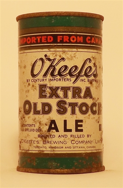 O'Keefe's Extra Old Stock Flat Top, Canada
