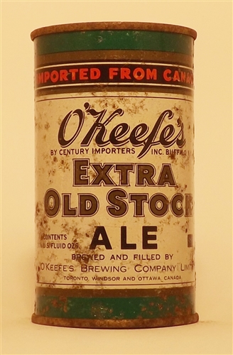 OKeefes Extra Old Stock Flat Top, Canada
